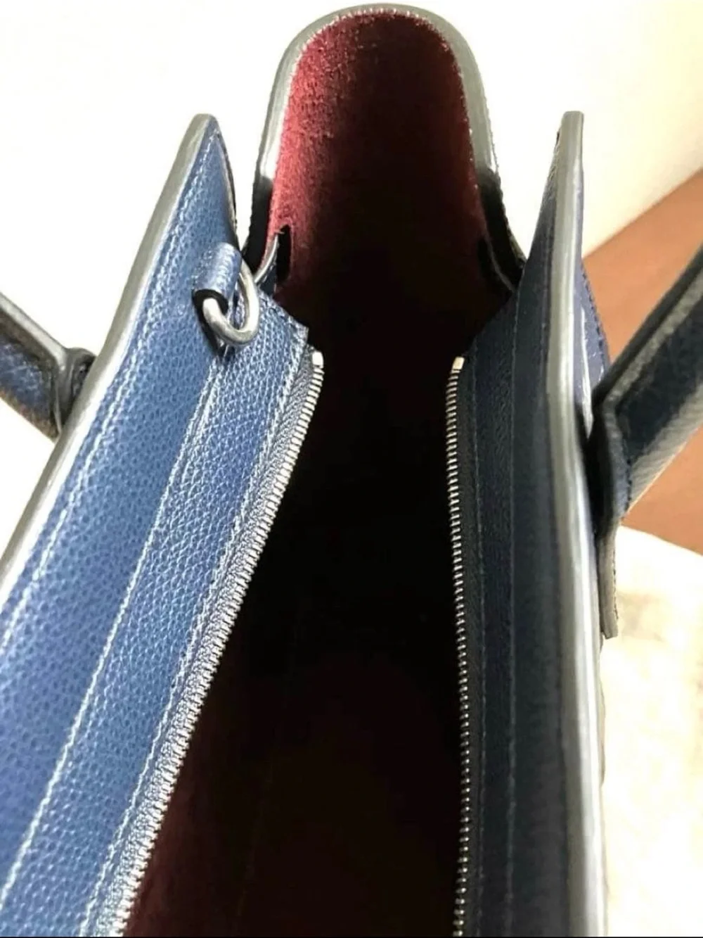 Mulberry Navy Leather Small Tote Bag
